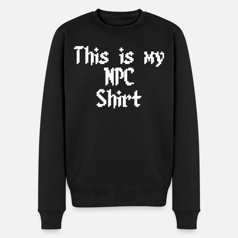 NPC Shirt pixel - Pull Premium bio Homme - noir