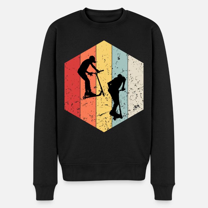 Freestyle-Roller - Männer Premium Bio Pullover - Schwarz