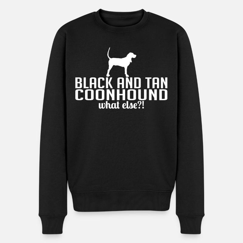 BLACK AND TAN COONHOUND what else Hunde Wilsigns - Männer Premium Bio Pullover - Schwarz