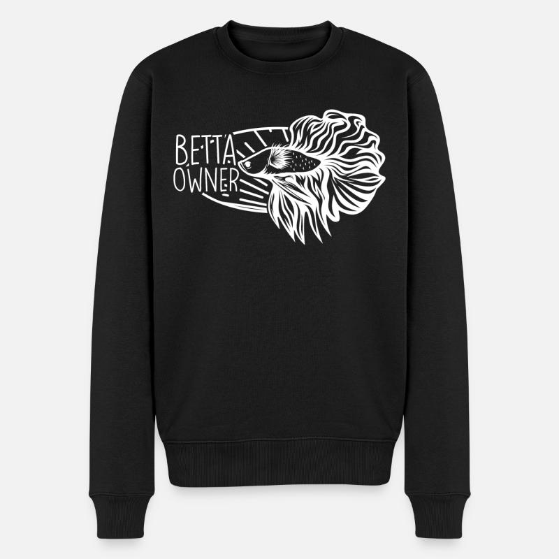Betta Fish Owner Tropical Fish - Men's Premium Organic Jumper - black