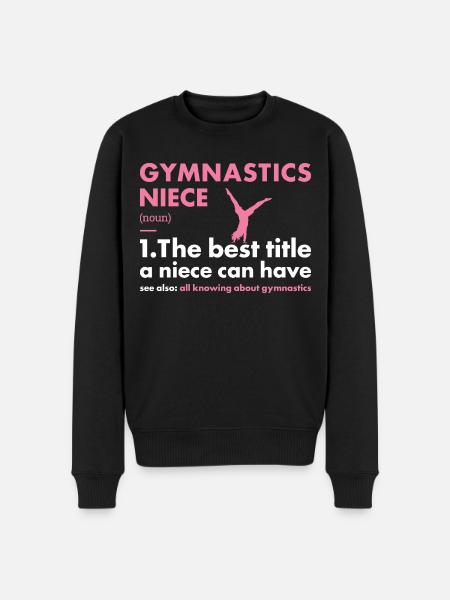 Sport Niece Gymnastics - Men's Premium Organic Jumper - black