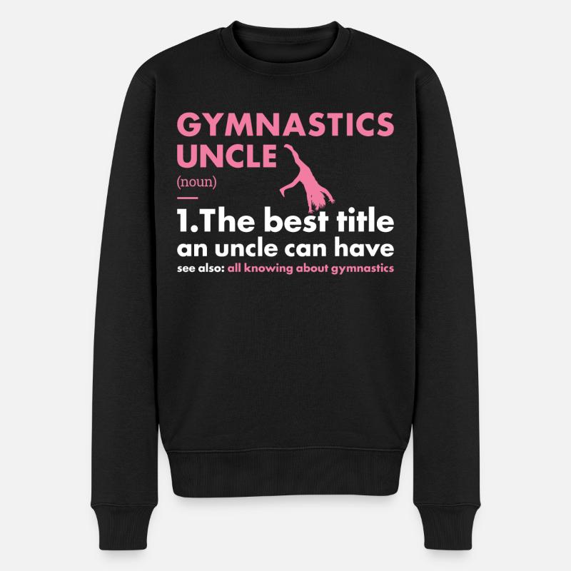 Sport Oncle Gymnastique - Pull Premium bio Homme - noir