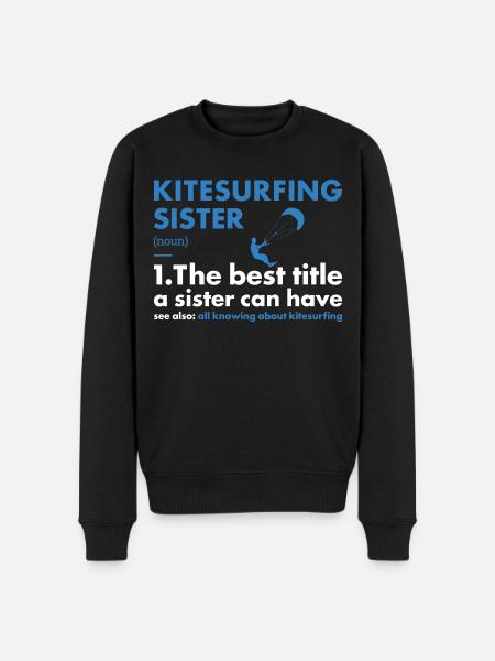 Sport Sister Kitesurfing - Men's Premium Organic Jumper - black
