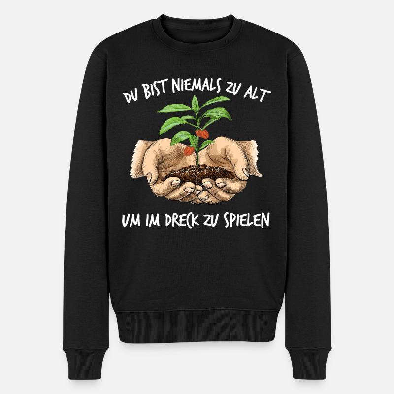 Chili Züchter Gärtner | Hobbygärtner Gartenarbeit - Männer Premium Bio Pullover - Schwarz