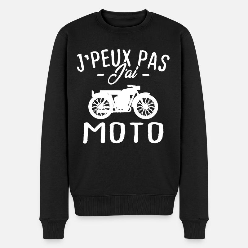 J'peux pas j'ai moto cadeau - Pull Premium bio Homme - noir