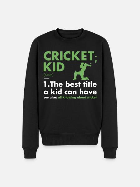 Sport Kid Definition Cricket - Men's Premium Organic Jumper - black