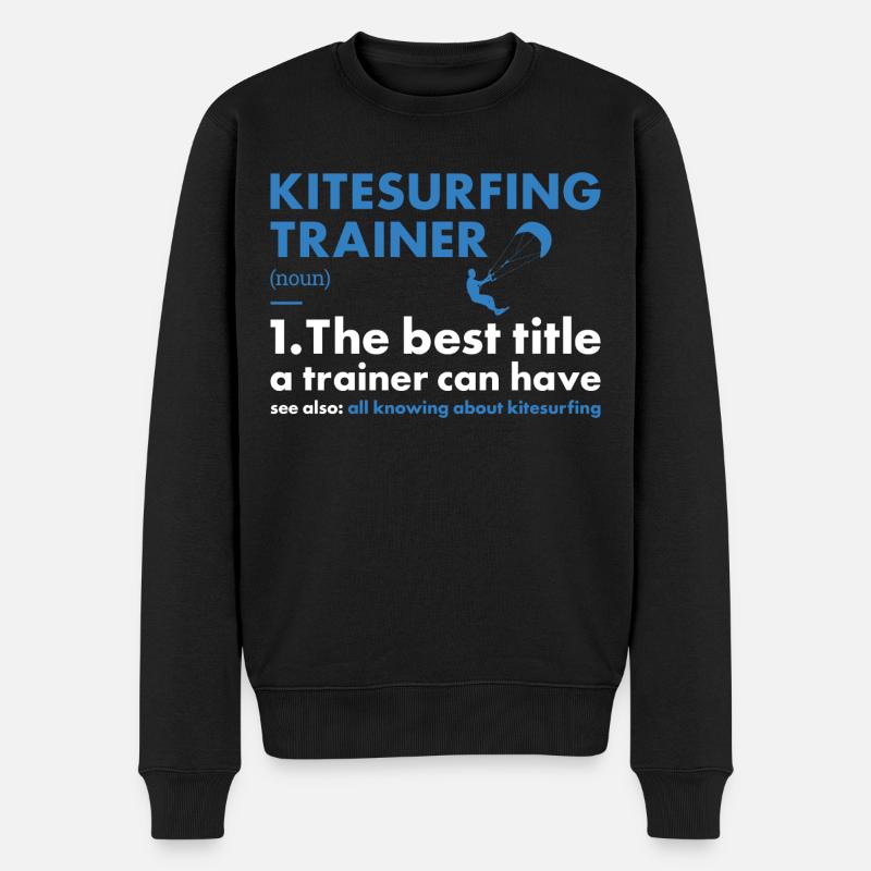 Sport Trainer Kitesurf - Pull Premium bio Homme - noir