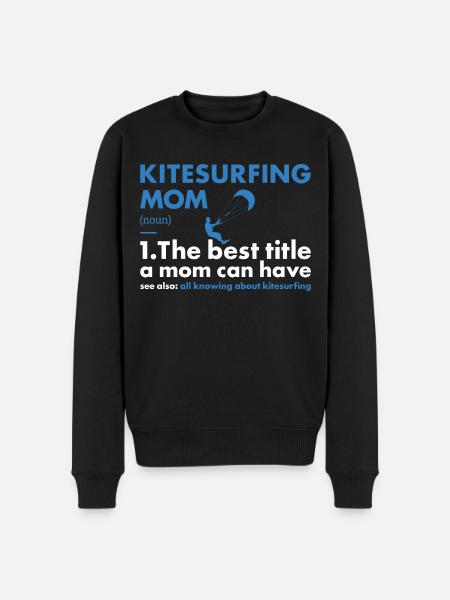 Sport Mom Kitesurfing - Men's Premium Organic Jumper - black