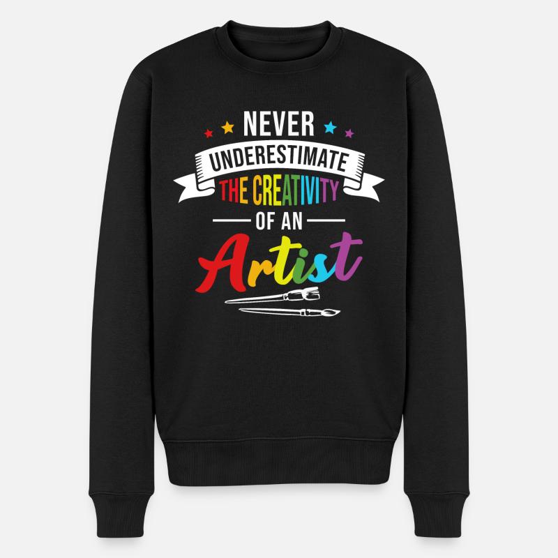 Artiste Peintre Dessinateur Art - Pull Premium bio Homme - noir