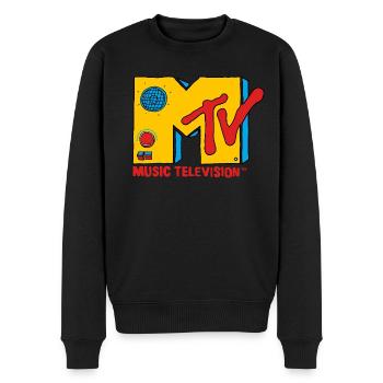 MTV Music Television Logo Radio - Pull Premium bio Homme - noir - Devant - Nico (187cm)