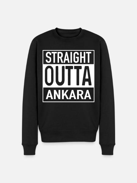 Straight OUTTA ANKARA - Men's Premium Organic Jumper - black