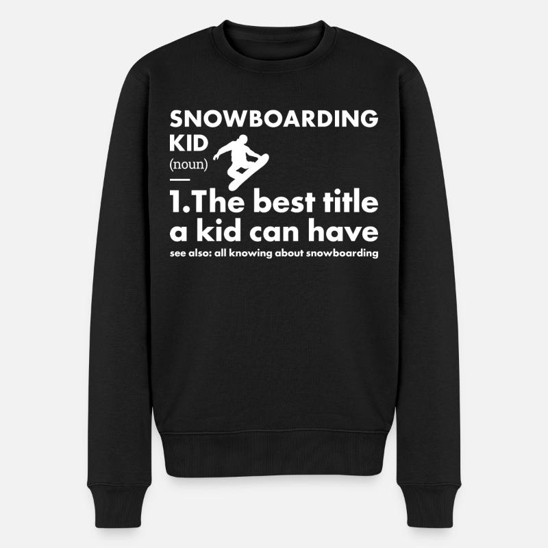 Sport Kid Snowboard - Pull Premium bio Homme - noir