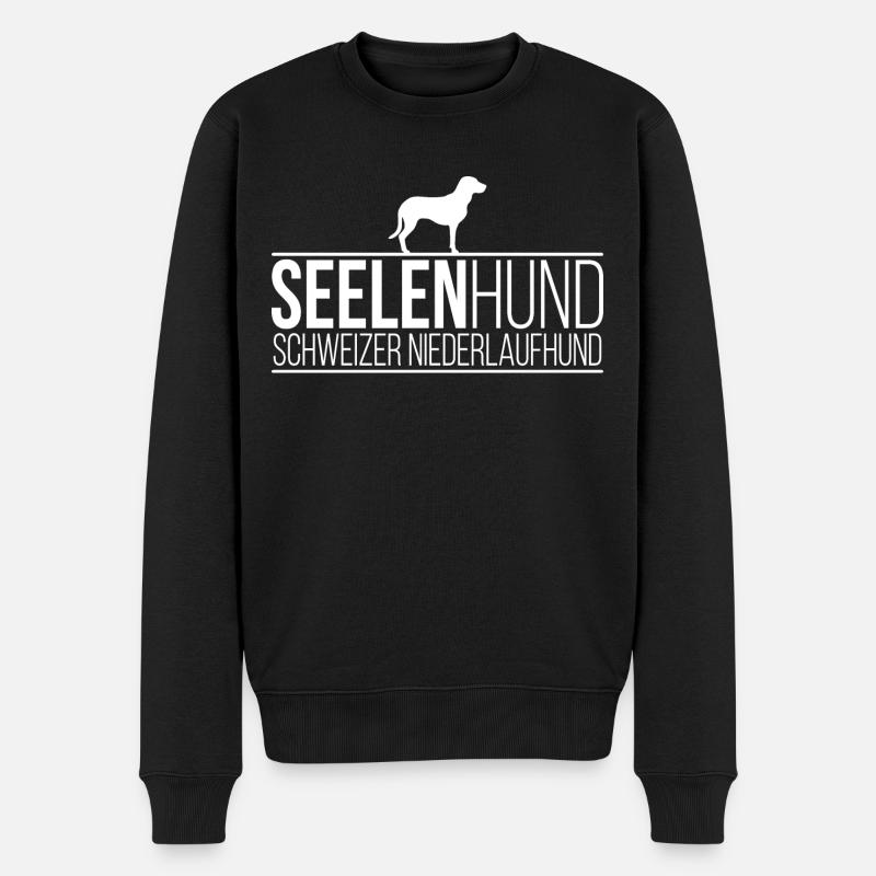 Schweizer Niederlaufhund Seelenhund Hunde Wilsigns - Männer Premium Bio Pullover - Schwarz
