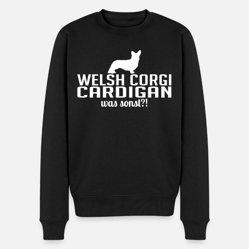 Welsh Corgi Cardigan was sonst Hunde Wilsigns - Männer Premium Bio Pullover - Schwarz