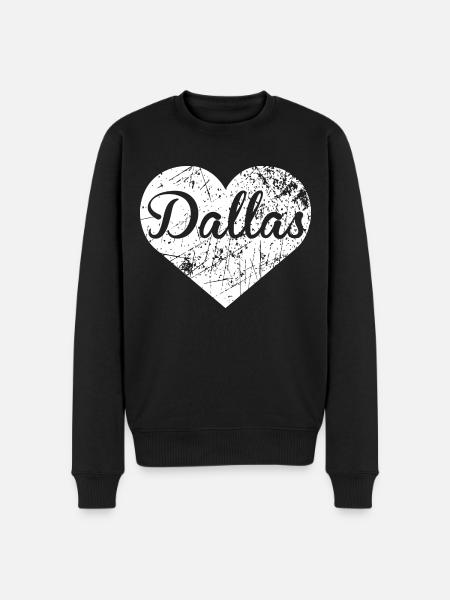 Heart of Dallas - Men's Premium Organic Jumper - black