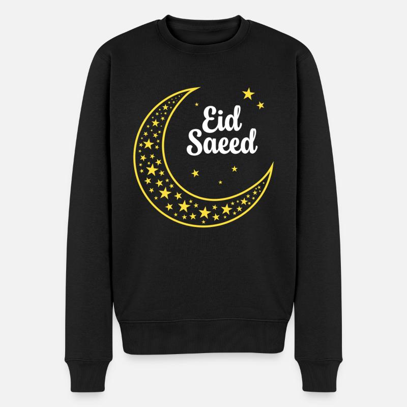 Eid Saeed - Männer Premium Bio Pullover - Schwarz