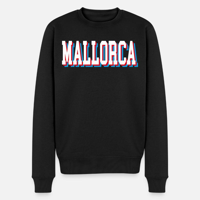 Mallorca Glich - Männer Premium Bio Pullover - Schwarz