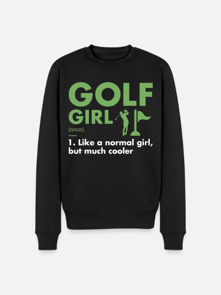 Sport Girl Definition Golf - Men's Premium Organic Jumper - black
