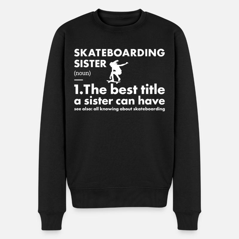 Sport Sister Skateboard - Pull Premium bio Homme - noir