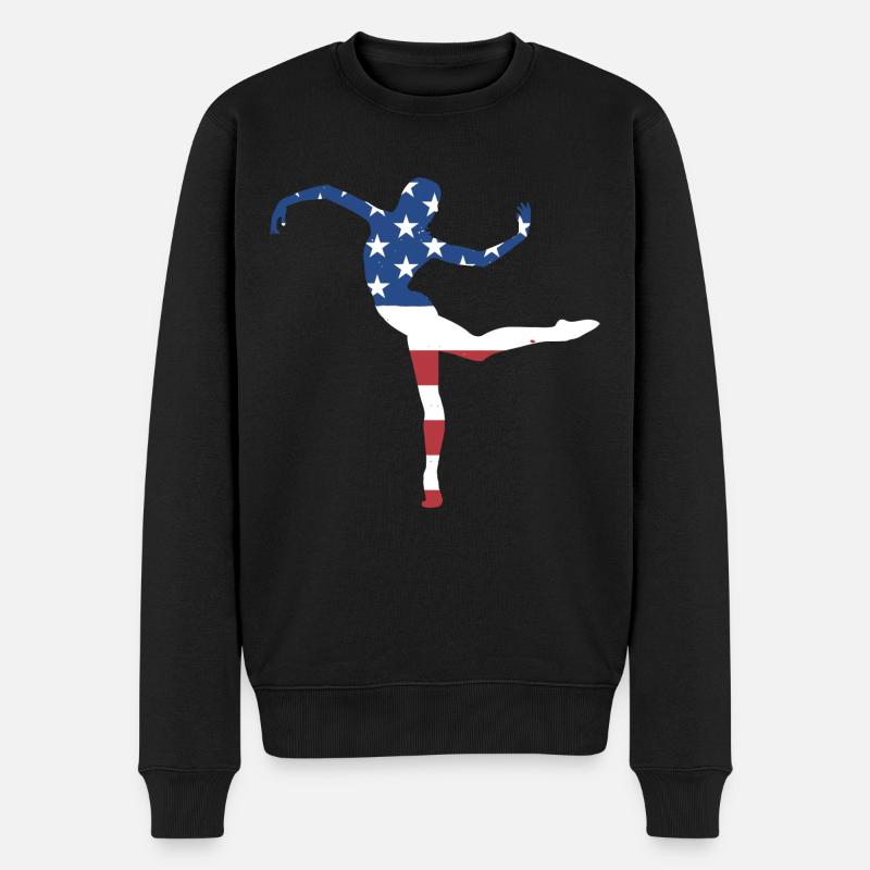 Danseur Us Flag Dancing - Pull Premium bio Homme - noir