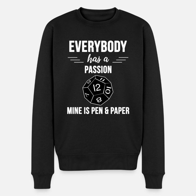 Pen and paper - Pull Premium bio Homme - noir