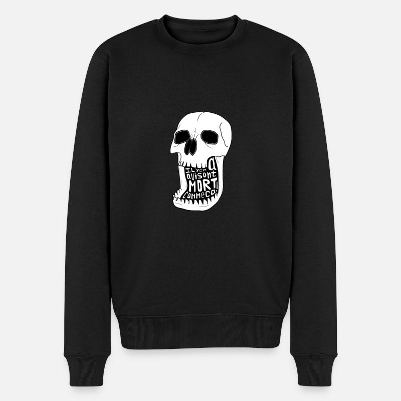 il y en a qui sont mort comme ça! - Pull Premium bio Homme - noir