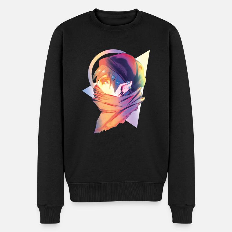 Elf modern - Männer Premium Bio Pullover - Schwarz