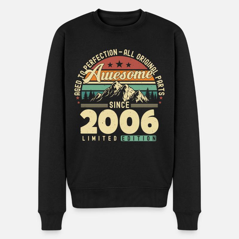 Great since 2006 - Men's Premium Organic Jumper - black
