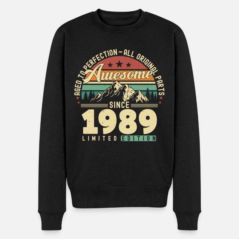 Grand depuis 1989 - Pull Premium bio Homme - noir