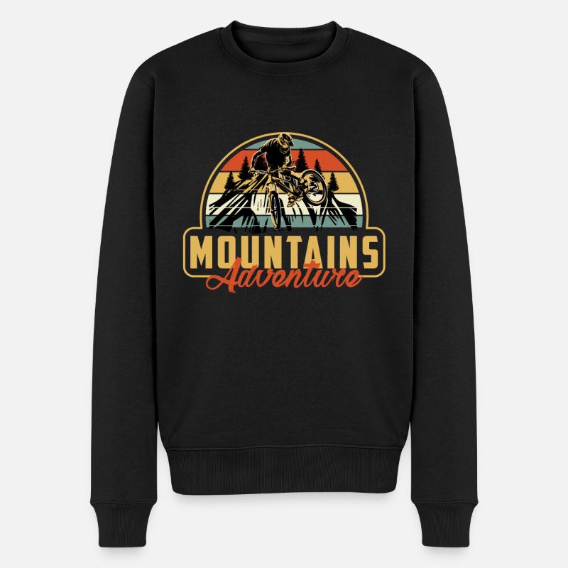 1 13 - Männer Premium Bio Pullover - Schwarz