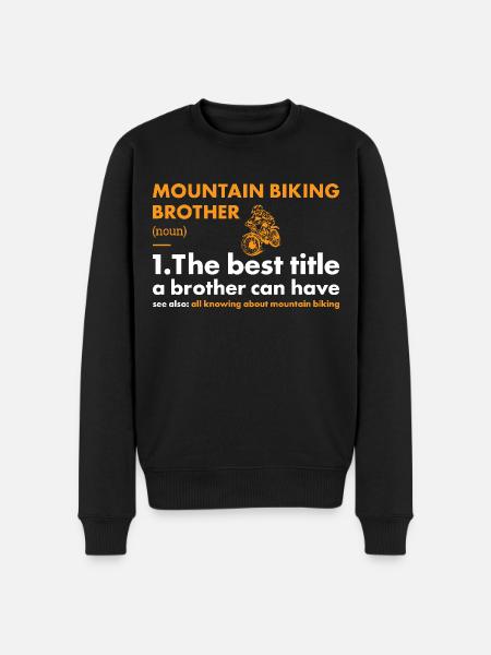 Biker Brother Definition Mountain Biking - Men's Premium Organic Jumper - black