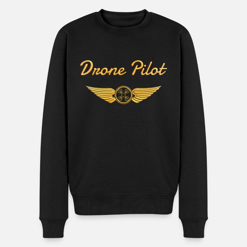 Pilote de drone Drohne - Pull Premium bio Homme - noir