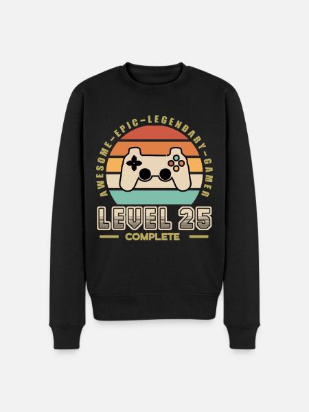 Level 25 ans - Pull Premium bio Homme - noir