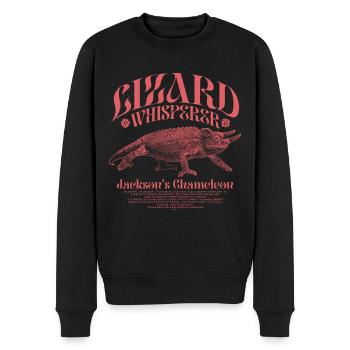 Jackson's Chamäleon Echsenflüsterer - Männer Premium Bio Pullover - Schwarz - Vorne - Nico (187cm)