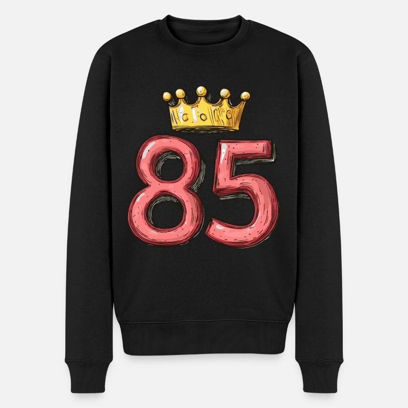 Couronne à 85 chiffres - Pull Premium bio Homme - noir