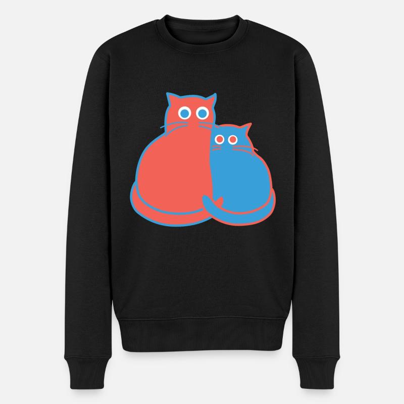 TiffUndToeff 03 06 - Männer Premium Bio Pullover - Schwarz