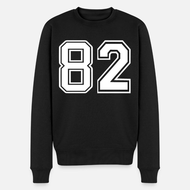82 - Männer Premium Bio Pullover - Schwarz