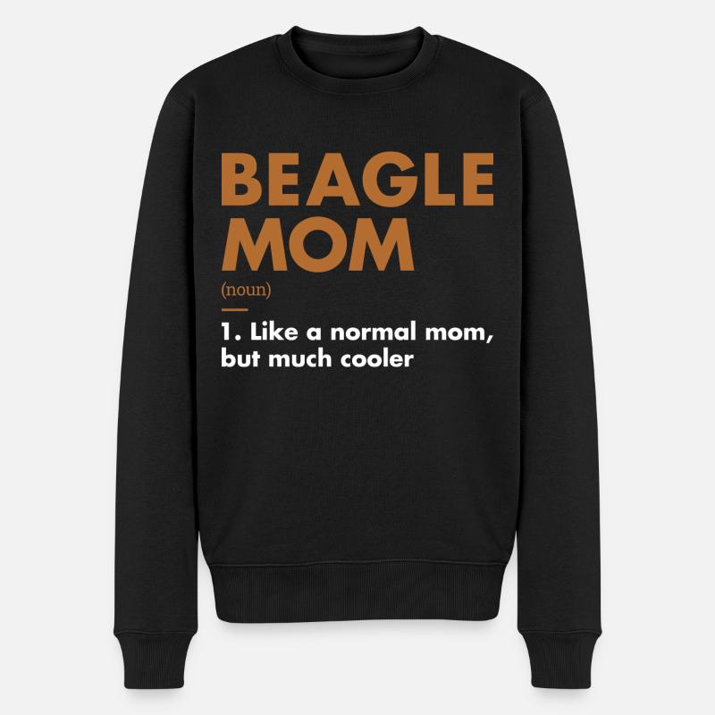 Beagle Mom Definition - Männer Premium Bio Pullover - Schwarz