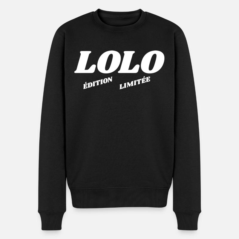 Lolo - édition limitée - Pull Premium bio Homme - noir