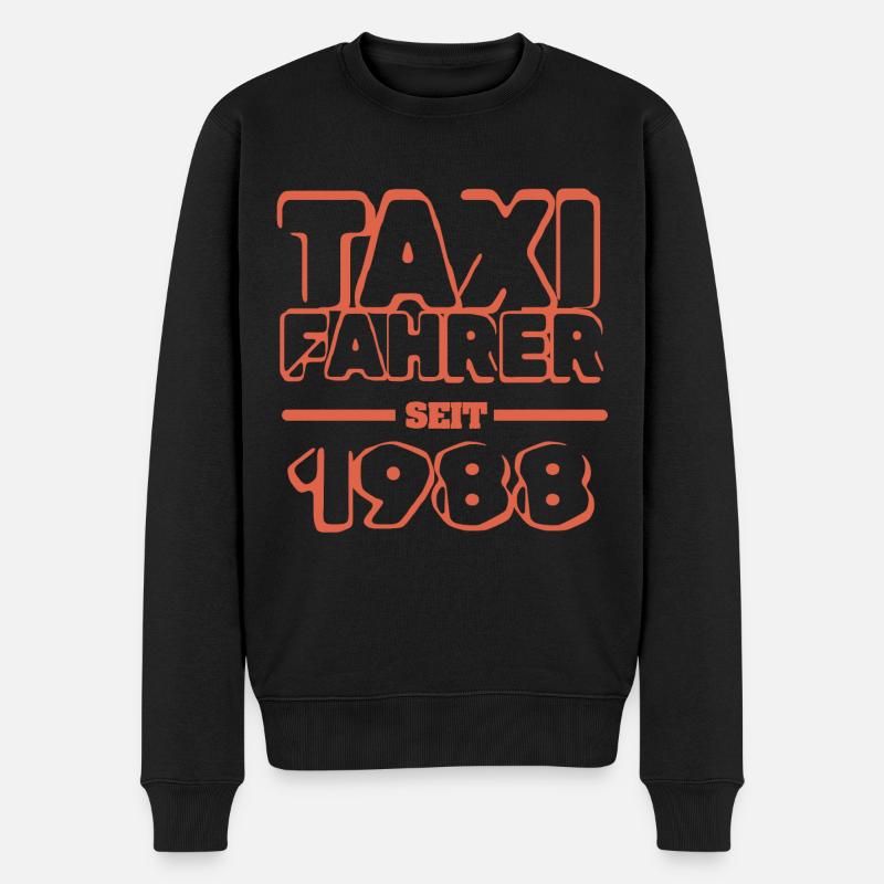 Taxifahrer 1988 - Männer Premium Bio Pullover - Schwarz