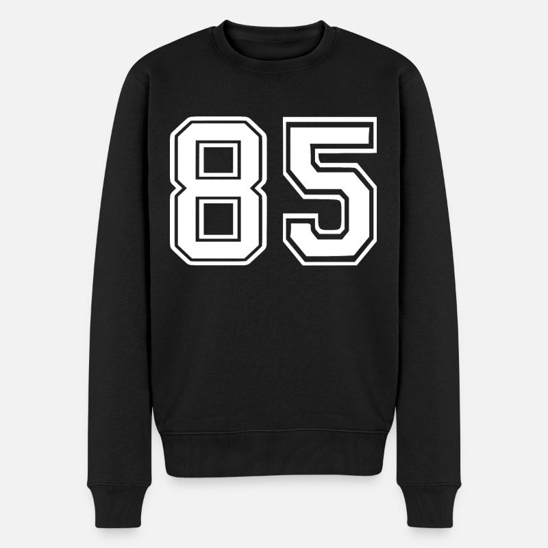 85 - Männer Premium Bio Pullover - Schwarz