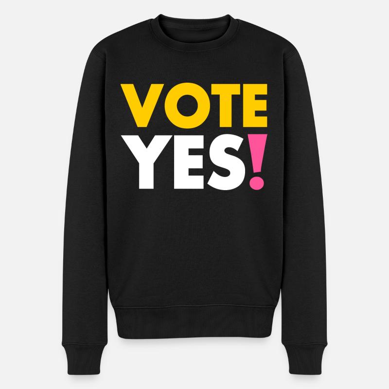 Vote yes - Pull Premium bio Homme - noir