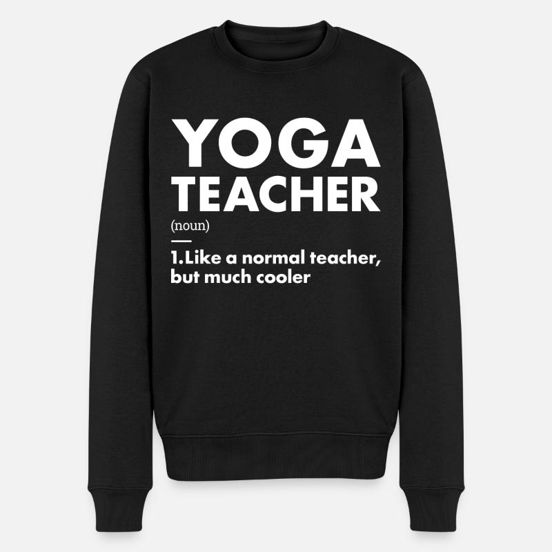 Yogi Teacher Définition Yoga - Pull Premium bio Homme - noir