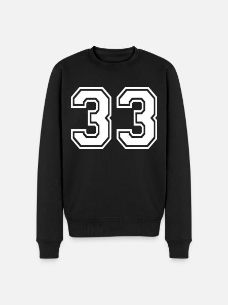 33 - Men's Premium Organic Jumper - black