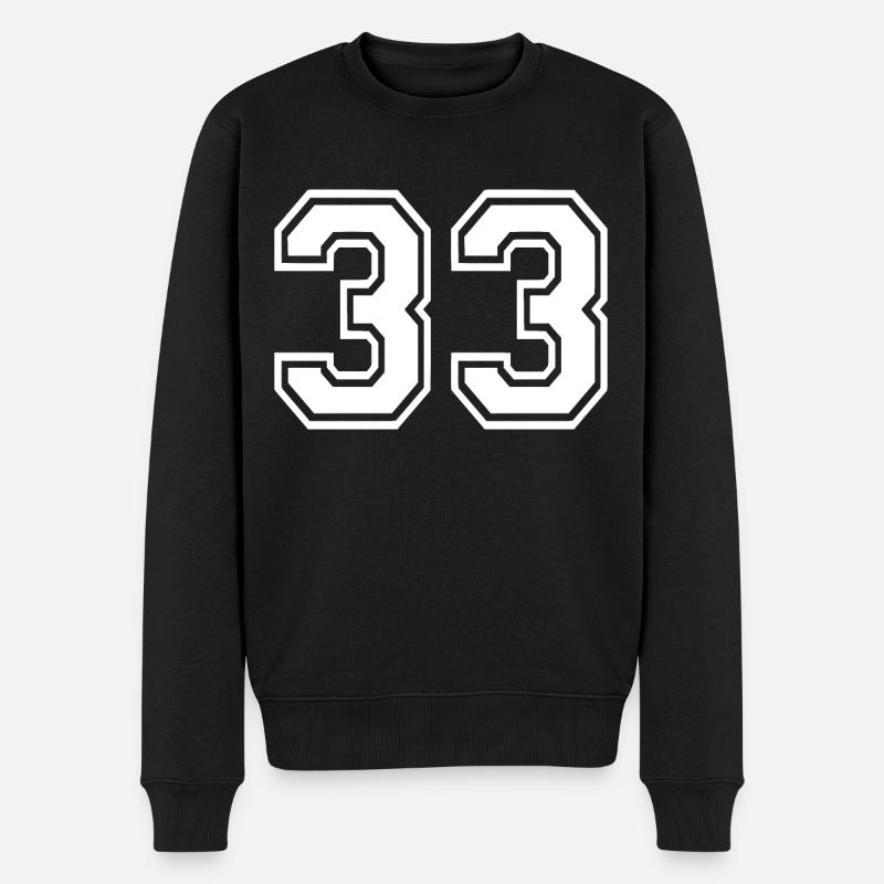 33 - Men's Premium Organic Jumper - black
