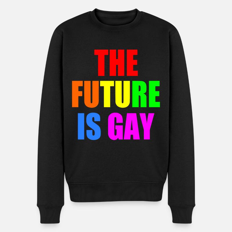The future is gay - Pull Premium bio Homme - noir