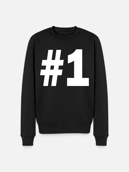 1 - Men's Premium Organic Jumper - black