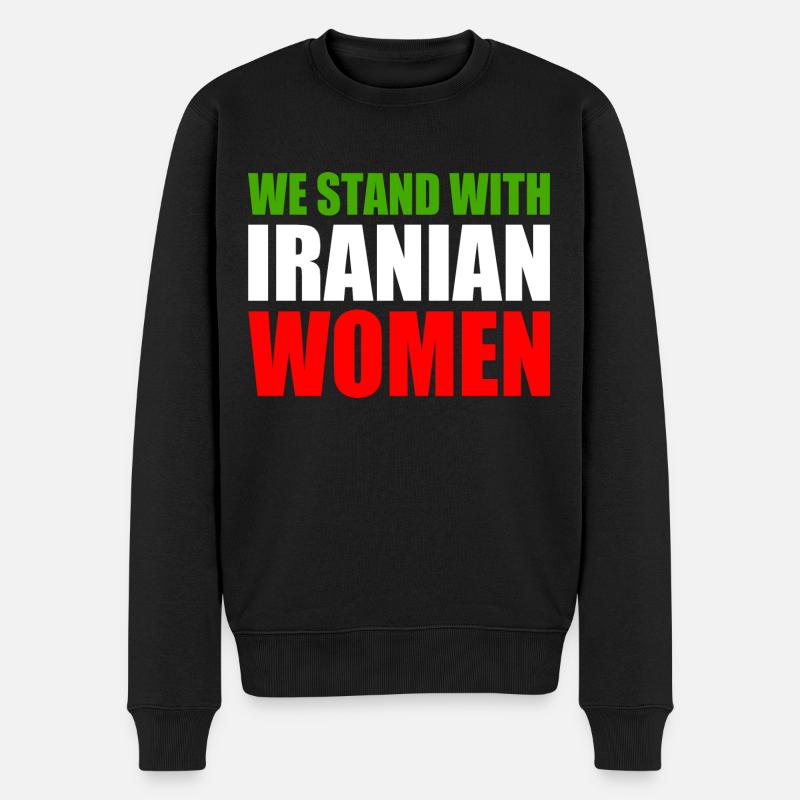 We stand with iranian women - Pull Premium bio Homme - noir