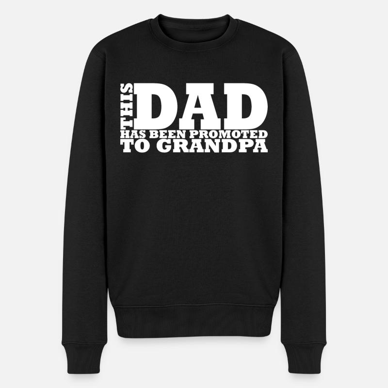 Bedstefar - Bedstefar - Verdens bedste bedstefar gave - Økologisk premium-sweatshirt til mænd - sort