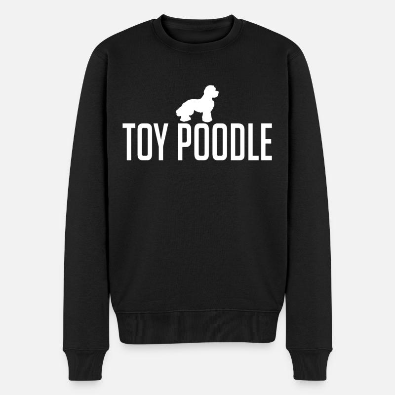 Toy Poodle Hunderasse Hund Hunde Wilsigns - Männer Premium Bio Pullover - Schwarz